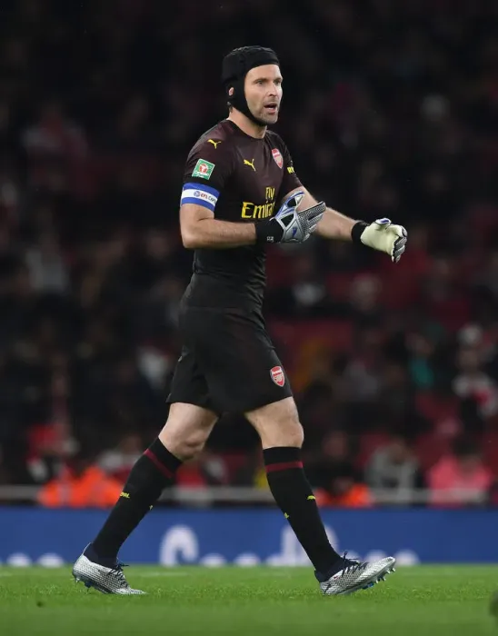 Framed Print : Petr Cech Focused: Arsenal vs Blackpool, Carabao Cup 2018-19 Framed Print : Petr Cech Focused: Arsenal vs Blackpool, Carabao Cup 2018-19