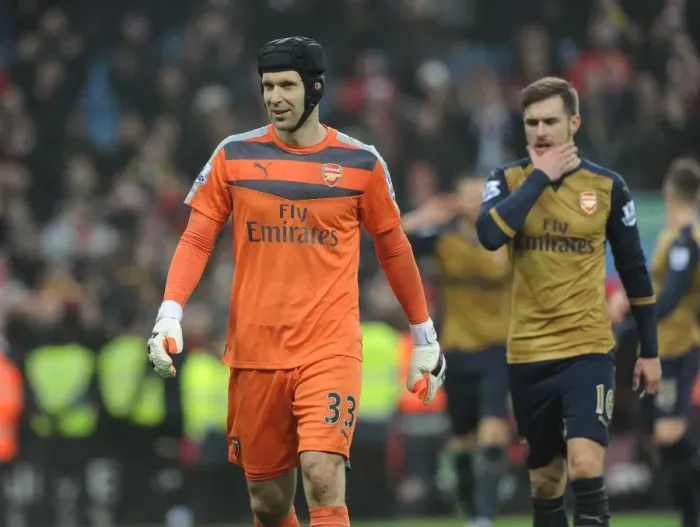 Framed Print : Petr Cech: Post-Match Reflection, Aston Villa vs Arsenal, Premier League 2015-16