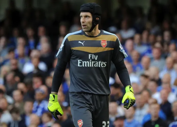 Framed Print : Petr Cech: Unyielding Focus in the Chelsea vs. Arsenal Rivalry, Premier League 2015-16 Framed Print : Petr Cech: Unyielding Focus in the Chelsea vs. Arsenal Rivalry, Premier League 2015-16