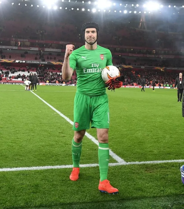 Framed Print : Petr Cech's Europa League Triumph: Arsenal's Victory Celebration Framed Print : Petr Cech's Europa League Triumph: Arsenal's Victory Celebration