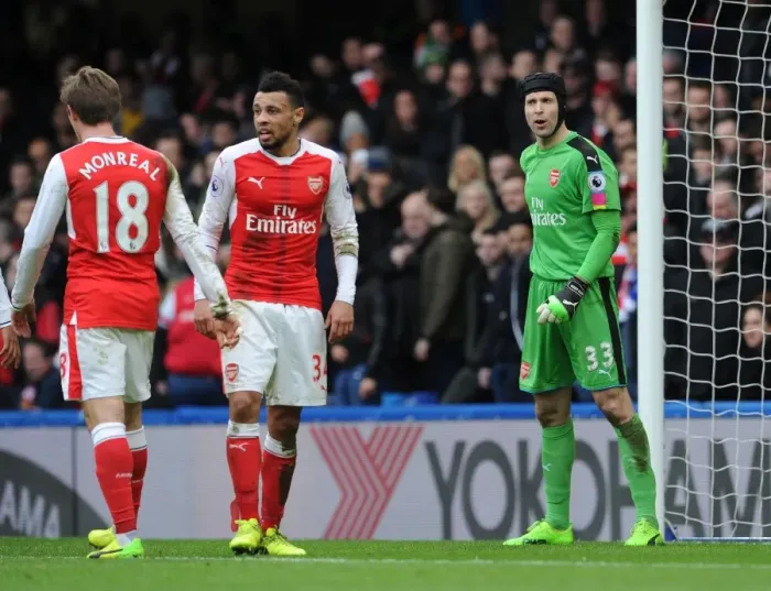 Framed Print : Petr Cech's Unwavering Focus: A Chelsea vs. Arsenal Rivalry (2016-17) Framed Print : Petr Cech's Unwavering Focus: A Chelsea vs. Arsenal Rivalry (2016-17)