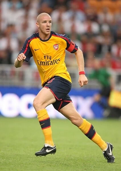 Philippe Senderos in Action for Arsenal against Sevilla at the Amsterdam Tournament, 2008