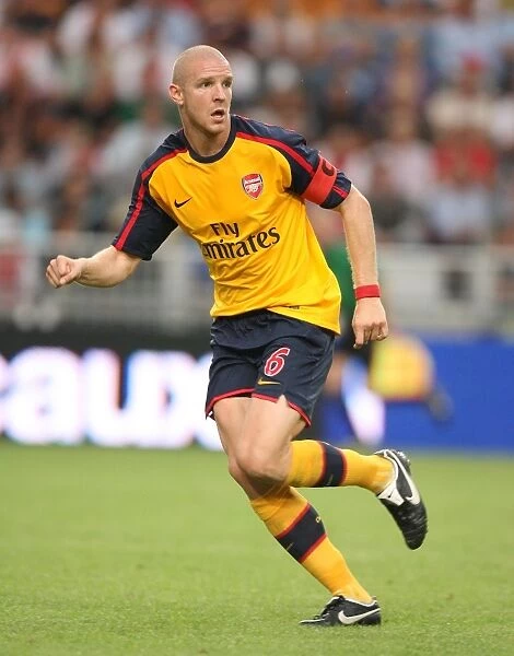 Philippe Senderos in Action for Arsenal Against Seville at the Amsterdam Tournament, 2008