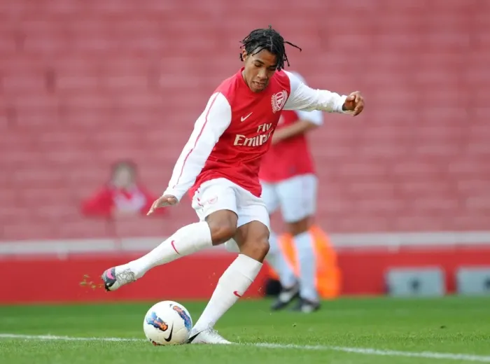 Framed Print : Phillip Roberts (Arsenal). Arsenal U18 1: 0 Chelsea U18. Friendly Match