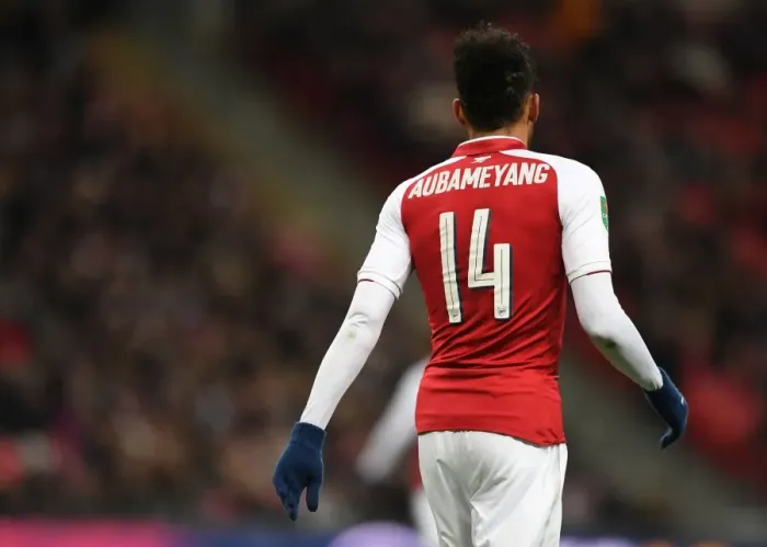Framed Print : Pierre-Emerick Aubameyang in Action: Arsenal vs Manchester City - Carabao Cup Final 2018 Framed Print : Pierre-Emerick Aubameyang in Action: Arsenal vs Manchester City - Carabao Cup Final 2018