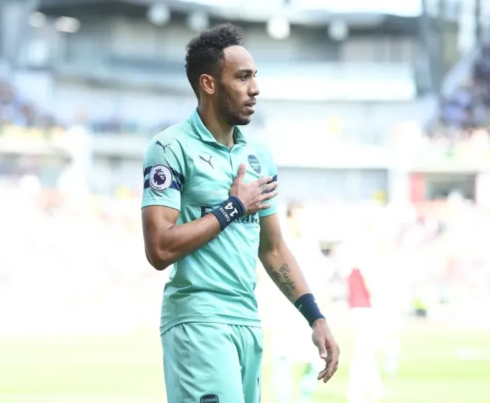 Framed Print : Pierre-Emerick Aubameyang in Action: Burnley vs. Arsenal, Premier League 2018-19 Framed Print : Pierre-Emerick Aubameyang in Action: Burnley vs. Arsenal, Premier League 2018-19