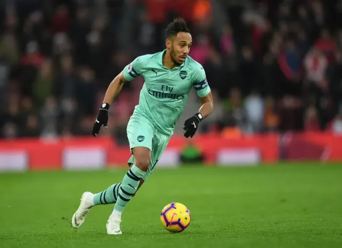 Framed Print : Pierre-Emerick Aubameyang in Action: Southampton vs. Arsenal, Premier League 2018-19 Framed Print : Pierre-Emerick Aubameyang in Action: Southampton vs. Arsenal, Premier League 2018-19