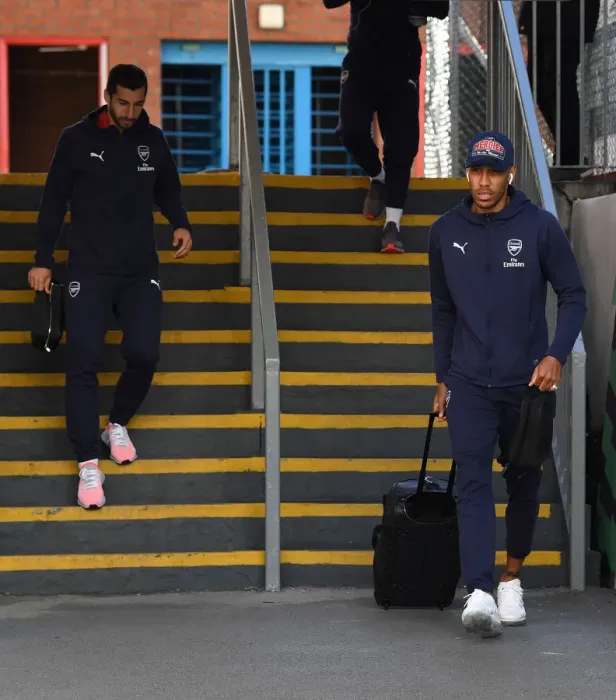 Framed Print : Pierre-Emerick Aubameyang Approaches Selhurst Park Ahead of Crystal Palace vs Arsenal FC (2018-19) Framed Print : Pierre-Emerick Aubameyang Approaches Selhurst Park Ahead of Crystal Palace vs Arsenal FC (2018-19)