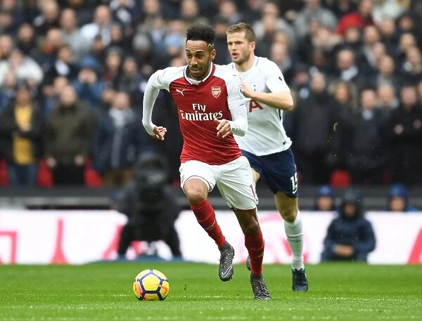 Pierre-Emerick Aubameyang: Arsenal Star in Action against Tottenham Hotspur, Premier League 2017-18