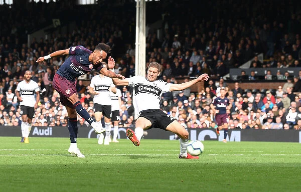 Pierre-Emerick Aubameyang Scores Fifth Goal: Fulham FC vs. Arsenal FC, Premier League 2018-19