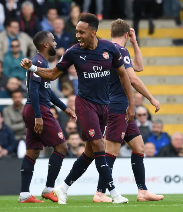 Framed Print : Pierre-Emerick Aubameyang's Five-Goal Blitz: Fulham v Arsenal (2018-19)