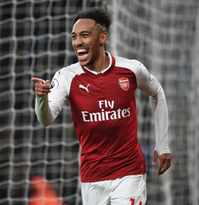 Framed Print : Pierre-Emerick Aubameyang's Four-Goal Blitz: Arsenal vs Everton, Premier League 2017-18