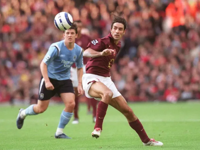 Framed Print : Pires Powers Arsenal to 1-0 Victory over Manchester City, FA Premier League 2005-06