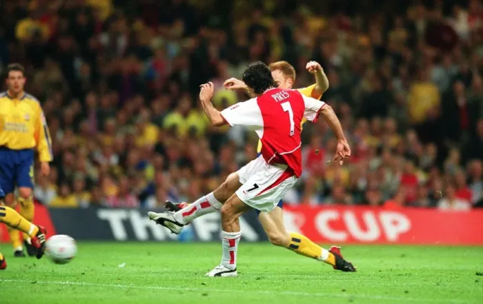 Framed Print : Pires Scores the FA Cup Winner: Arsenal 1-0 Southampton Framed Print : Pires Scores the FA Cup Winner: Arsenal 1-0 Southampton