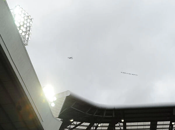 Plane Banner Over The Hawthorns: West Bromwich Albion vs. Arsenal, Premier League 2016-17