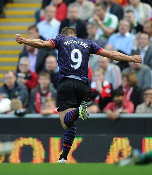 Podolski Scores First Arsenal Goal at Anfield: Liverpool vs Arsenal, Premier League 2012-13
