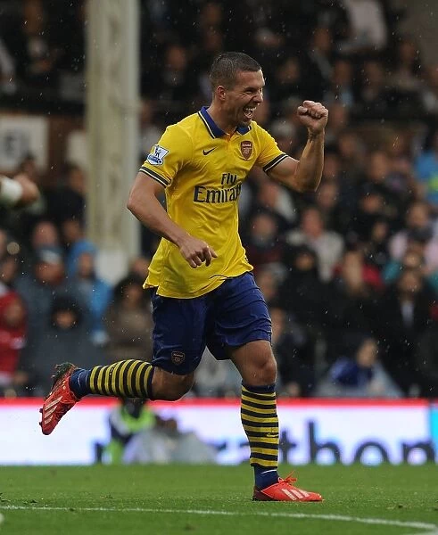 Podolski Scores the Second: Fulham vs. Arsenal, Premier League 2013-14