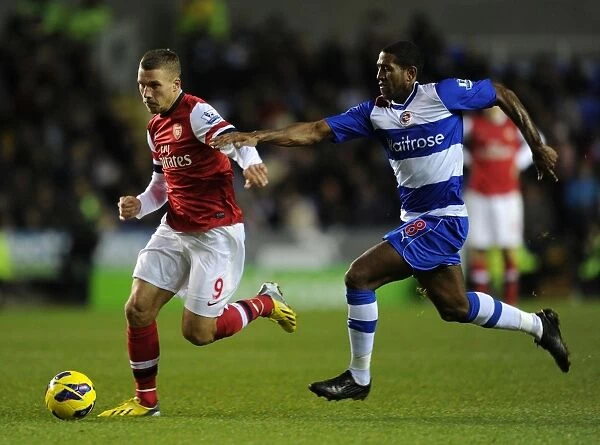 Podolski vs. Leigertwood: Battle at the Madejski Stadium - Reading v Arsenal, Premier League 2012-13
