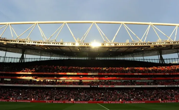 Framed Print : Pre-Match Atmosphere: Arsenal vs Swansea City at Emirates Stadium (2014 / 15)
