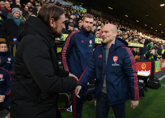 Framed Print : Pre-Match Handshake: Freddie Ljungberg and Daniel Farke, Norwich City vs. Arsenal FC (Premier League, December 2019) Framed Print : Pre-Match Handshake: Freddie Ljungberg and Daniel Farke, Norwich City vs. Arsenal FC (Premier League, December 2019)