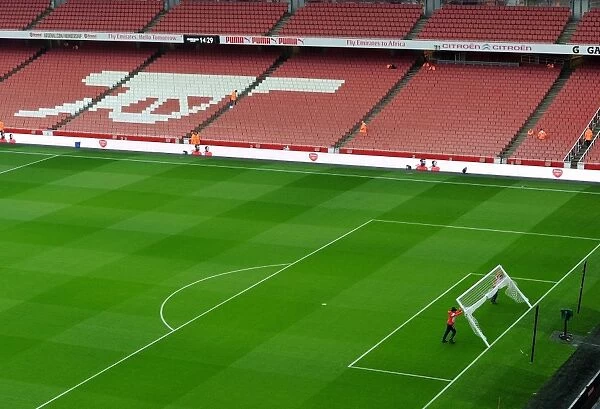 Pre-Match Preparation: Arsenal's Clock End Goals, Arsenal v Manchester United (2014-15)