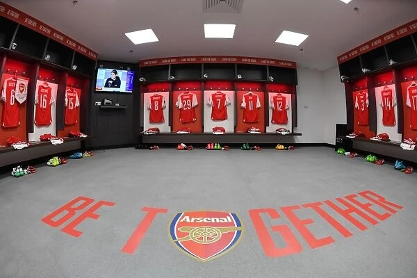 Pre-Match Tension in Arsenal Changing Room: Arsenal vs Manchester City, FA Cup Semi-Final, 2017