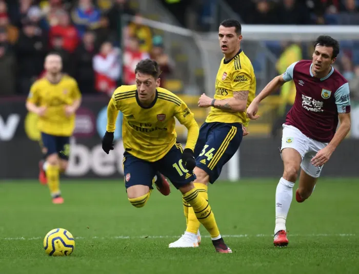 Framed Print : Premier League: Burnley vs Arsenal Clash at Turf Moor, February 2020 Framed Print : Premier League: Burnley vs Arsenal Clash at Turf Moor, February 2020