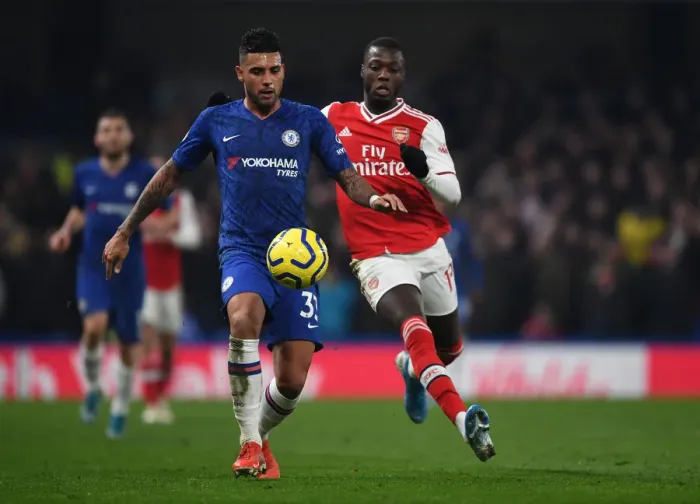 Framed Print : Premier League Rivalry: Chelsea vs. Arsenal at Stamford Bridge (January 2020)