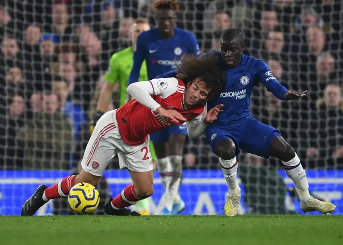 Framed Print : Premier League Rivalry: Chelsea vs Arsenal at Stamford Bridge (January 2020)