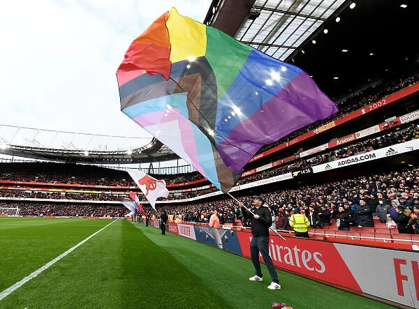 Pride Unites: Arsenal vs. Brentford - Rainbow Sea at Emirates Stadium, Premier League 2021-22