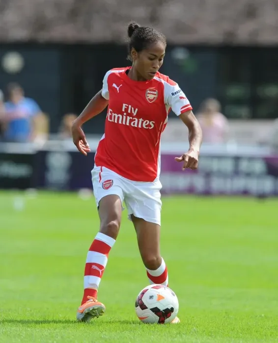 Framed Print : Rachel Yankey in Action: Arsenal Ladies vs. Millwall Lionesses - WSL Cup