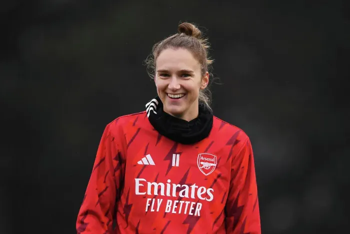 Framed Print : Radiant Smile of Viviane Miedema Before Arsenal Women's Clash Against West Ham United