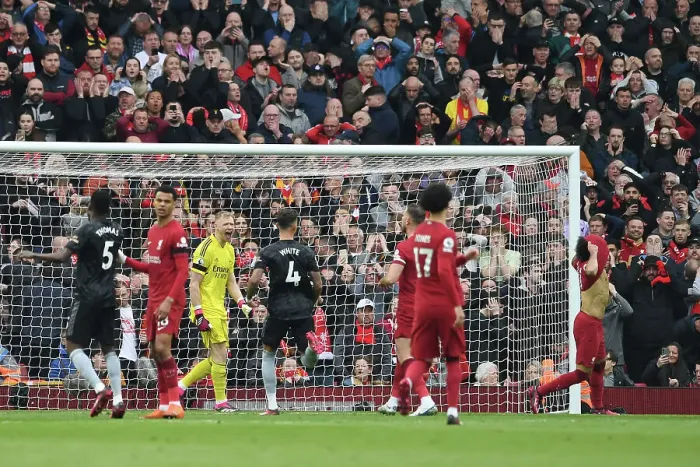 Framed Print : Ramsdale's Triumph: Arsenal Deny Liverpool Penalty Victory in Thrilling Premier League Clash Framed Print : Ramsdale's Triumph: Arsenal Deny Liverpool Penalty Victory in Thrilling Premier League Clash
