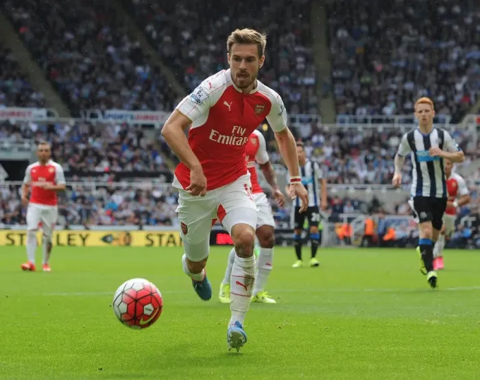 Framed Print : Ramsey in Action: Arsenal vs. Newcastle United, Premier League 2015-16 Framed Print : Ramsey in Action: Arsenal vs. Newcastle United, Premier League 2015-16