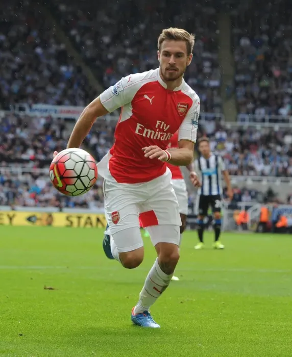Framed Print : Ramsey in Action: Arsenal vs. Newcastle United, Premier League 2015-16