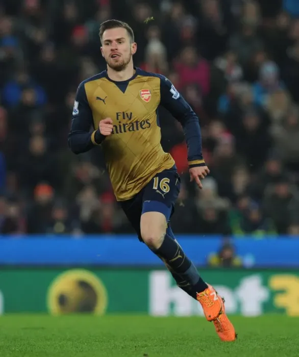 Framed Print : Ramsey in Action: Arsenal vs. Stoke City, Premier League 2015-16 Framed Print : Ramsey in Action: Arsenal vs. Stoke City, Premier League 2015-16