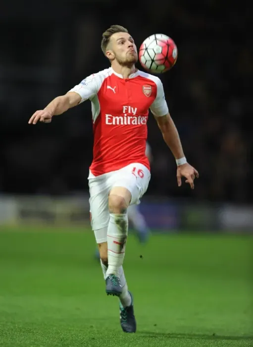 Framed Print : Ramsey in Action: Arsenal vs. Watford, Premier League 2015 / 16