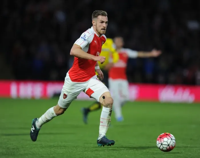Framed Print : Ramsey in Action: Arsenal vs. Watford, Premier League 2015 / 16 Framed Print : Ramsey in Action: Arsenal vs. Watford, Premier League 2015 / 16