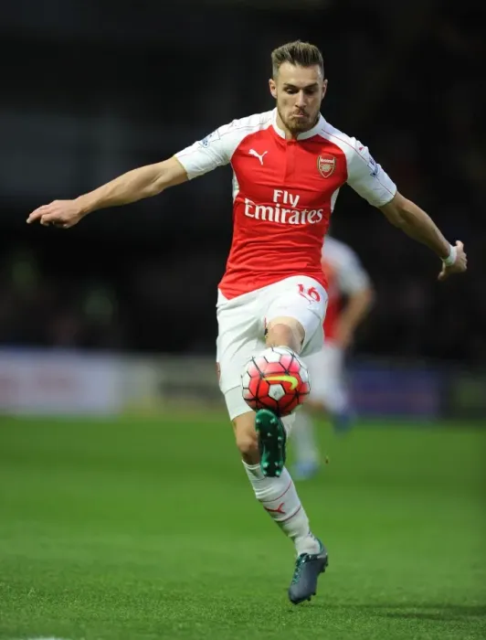 Framed Print : Ramsey in Action: Arsenal's Midfield Maestro Shines Against Watford, Premier League 2015 / 16 Framed Print : Ramsey in Action: Arsenal's Midfield Maestro Shines Against Watford, Premier League 2015 / 16