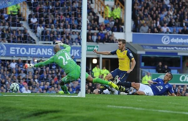 Ramsey Double Strike: Everton vs. Arsenal, Premier League 2014 / 15 - Aaron's Brace Past Howard