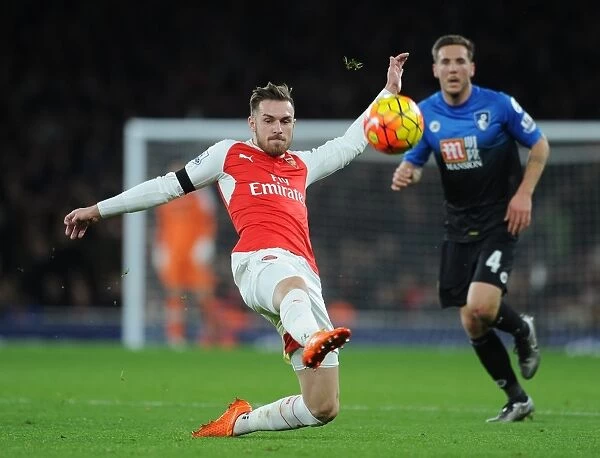 Ramsey Fights for Possession: Arsenal vs. Bournemouth, 2015-16 Premier League