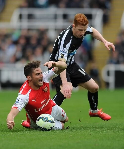 Ramsey Foul: Intense Battle between Newcastle and Arsenal (2014 / 15)