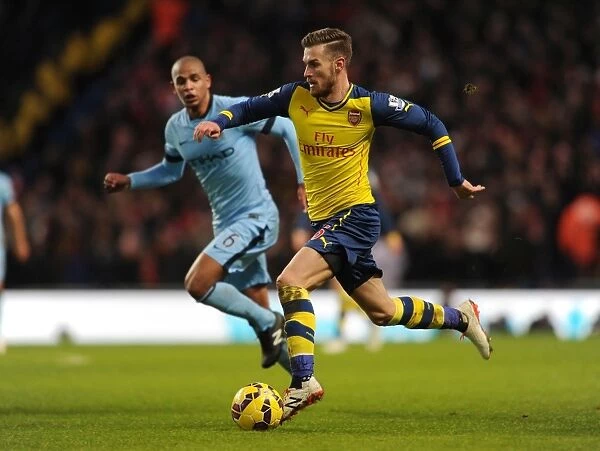 Ramsey Outruns Fernando: Manchester City vs Arsenal, Premier League Showdown (2015)