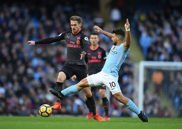 Ramsey Outsmarts Aguero: A Premier League Battle