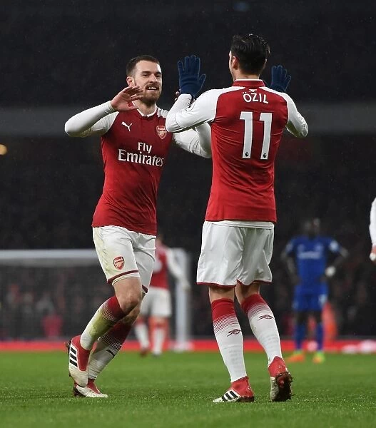 Ramsey and Ozil's Strike: Arsenal's Triumph Over Everton (2017-18)