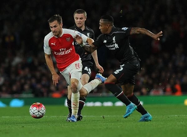 Ramsey Surges Past Clyne: Thrilling Moment from Arsenal vs. Liverpool (2015 / 16)