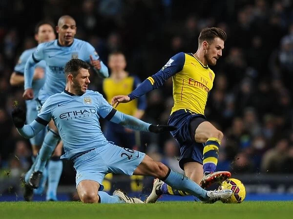Ramsey vs. Demichelis: Intense Clash Between Manchester City and Arsenal in the Premier League (2014-15)