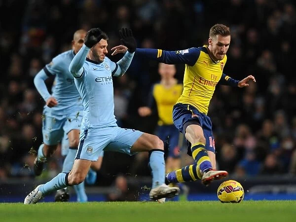 Ramsey vs. Demichelis: A Premier League Showdown - Manchester City vs. Arsenal, 2014-15