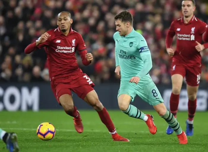 Framed Print : Ramsey vs Fabinho: Intense Battle at Anfield - Liverpool vs Arsenal, Premier League 2018-19 Framed Print : Ramsey vs Fabinho: Intense Battle at Anfield - Liverpool vs Arsenal, Premier League 2018-19