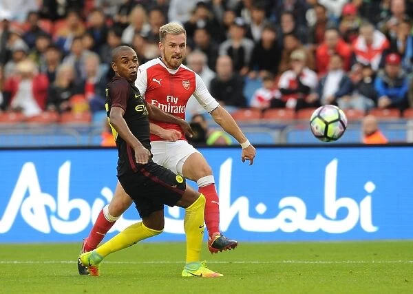 Ramsey vs. Fernandinho: Intense Pressure at Arsenal vs. Manchester City Pre-Season Clash (2016-17)